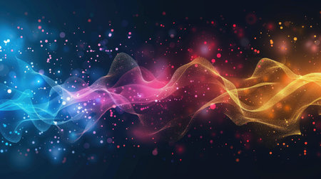 Vibrant OP abstract background bursts with colorful energy, Ai Generated.の素材