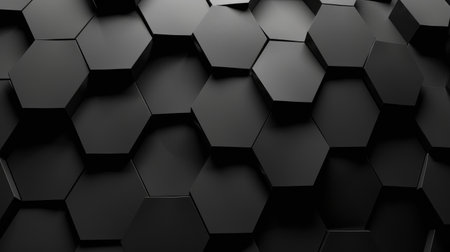 Modern and luxurious black background for contemporary wallpapers, Ai Generated.の素材