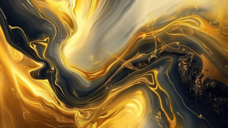 Modern and luxurious yellow background for contemporary wallpapers, Ai Generated.の素材