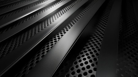 Modern and luxurious black background for contemporary wallpapers, Ai Generated.の素材