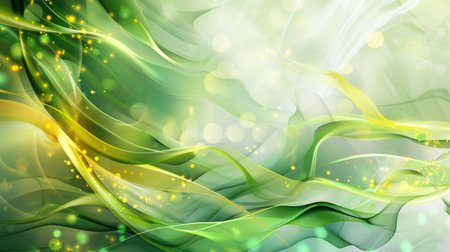 Vibrant organic green backdrop with abstract elements, Ai Generated.の素材