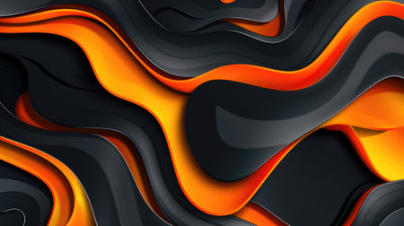 Modern and luxurious orange background for contemporary wallpapers, Ai Generated.の素材