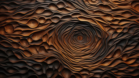 Explore the natural allure of a textured wooden cut surface. Ai Generatedの素材