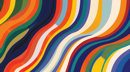 Vibrant OP Art showcases bold colors, mesmerizing with optical effects, Ai Generated.の素材