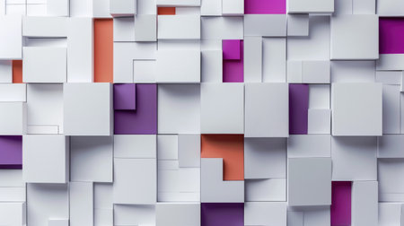 Experience an abstract 3D square background with a modern twist. Ai Generated.の素材