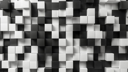 Experience an abstract 3D square background with a modern twist. Ai Generated.の素材