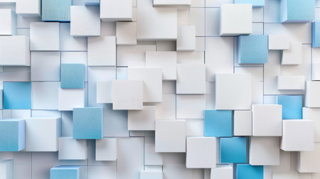 Experience an abstract 3D square background with a modern twist. Ai Generated.の素材