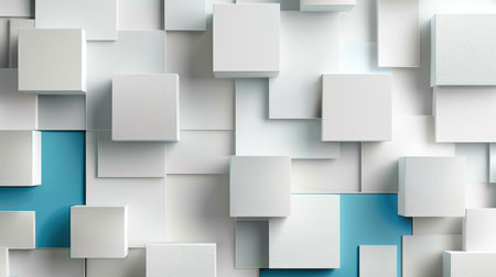 Experience an abstract 3D square background with a modern twist. Ai Generated.の素材
