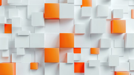 Experience an abstract 3D square background with a modern twist. Ai Generated.の素材