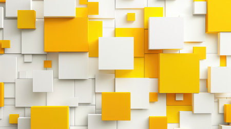 Experience an abstract 3D square background with a modern twist. Ai Generated.の素材