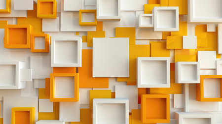 Experience an abstract 3D square background with a modern twist. Ai Generated.の素材