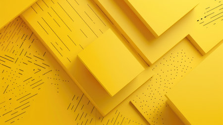 Modern and luxurious yellow background for contemporary wallpapers, Ai Generated.の素材