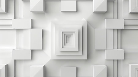 Experience an abstract 3D square background with a modern twist. Ai Generated.の素材