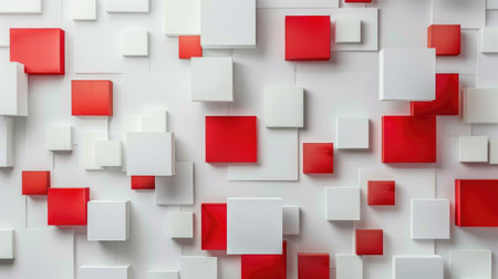 Experience an abstract 3D square background with a modern twist. Ai Generated.の素材