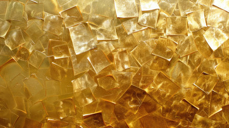 Geometric gold metal texture shines with luxury and modernity, Ai Generated.の素材