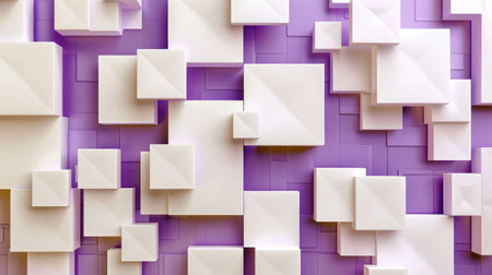 Experience an abstract 3D square background with a modern twist. Ai Generated.の素材