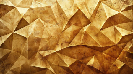 Geometric gold metal texture shines with luxury and modernity, Ai Generated.の素材