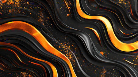 Modern and luxurious orange background for contemporary wallpapers, Ai Generated.の素材