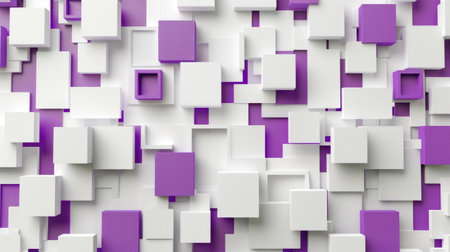 Experience an abstract 3D square background with a modern twist. Ai Generated.の素材