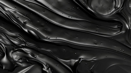 Modern and luxurious black background for contemporary wallpapers, Ai Generated.の素材