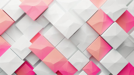 Experience an abstract 3D square background with a modern twist. Ai Generated.の素材