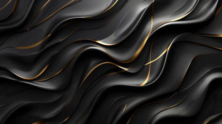 Modern and luxurious black background for contemporary wallpapers, Ai Generated.の素材