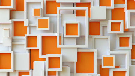 Experience an abstract 3D square background with a modern twist. Ai Generated.の素材