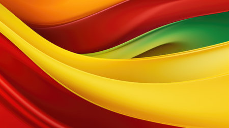 Dynamic design featuring smooth lines and playful shapes in an abstract composition, Ai Generated.の素材