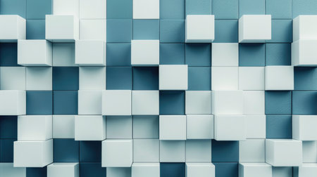 Experience an abstract 3D square background with a modern twist. Ai Generated.の素材