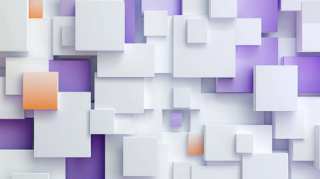Experience an abstract 3D square background with a modern twist. Ai Generated.の素材