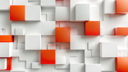 Experience an abstract 3D square background with a modern twist. Ai Generated.の素材