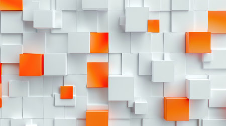 Experience an abstract 3D square background with a modern twist. Ai Generated.の素材