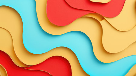 A visually pleasing backdrop featuring abstract colored paper texture, Ai Generated.の素材