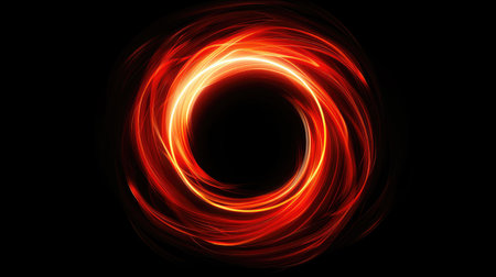 A mesmerizing display of magical red firelight, creating a cozy and enchanting atmosphere, Ai Generated.の素材