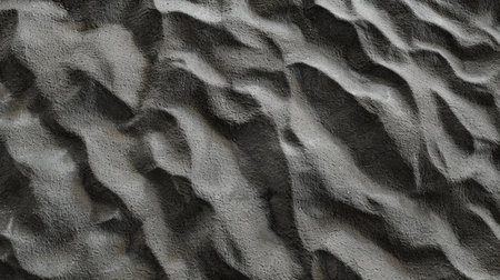 Dark grey sand beach, remarkably clean and soft, Ai Generated.の素材