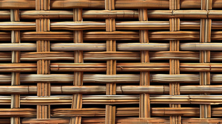 Natural rattan texture design, Ai Generatedの素材