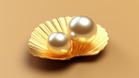 Isolated pearl shells captivate with their elegant curves and iridescent hues, a testament to natures artistry.の素材