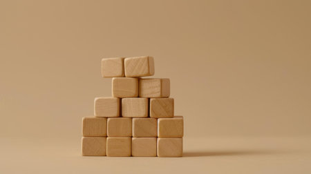 Experience the charm of Montessori toys with this colorful collection of wooden blocks, ideal for handson fun and skill growth.の素材