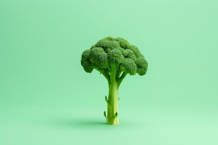 Embrace simplicity and wellness with our minimalist ad featuring broccoli. Fuel your body and mind the healthy way.の素材