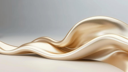 Explore the glimmer of golden metal with this stunning holographic foil background, ideal for eyecatching visualsの素材