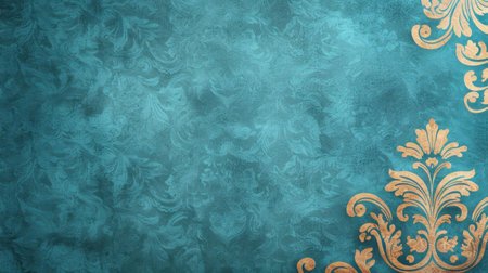 This exquisite background features rich gold and deep blue tones, ideal for creating a warm, nostalgic vibe in any setting.の素材