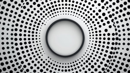 Enhance your designs using these grunge circular stain borders, perfect for a trendy halftone effect.の素材