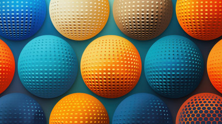 Discover the beauty of halftone art with versatile vector variations perfect for print, design, and digital media.の素材