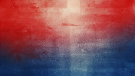 This luxurious red and blue watercolor paper texture adds depth and character, ideal for art, prints, or digital use.の素材