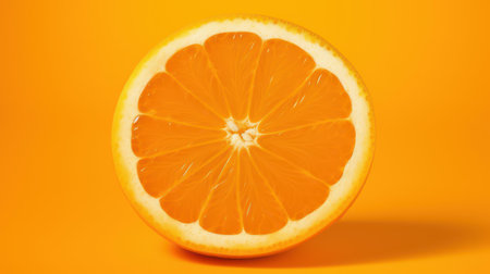 Fresh and bright, this orange fruit stands out in nature, showcasing its sweet and tangy essence among lush greenery.の素材