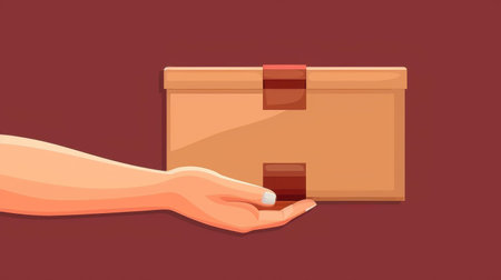 Trust our couriers to handle your packages with care, delivering orders in reliable, durable brown carton packs.の素材