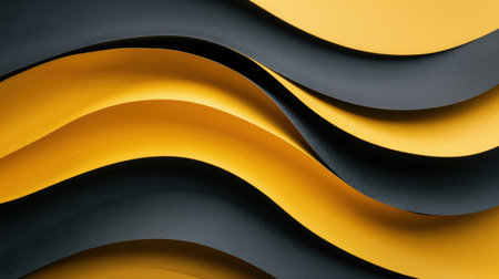 Discover a unique blend of minimalism with vibrant yellow and black patterns, perfect for modern design needs.の素材