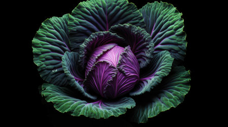 Vibrant and nutritious, red cabbage is ideal for enhancing flavors in salads, stirfries, and delicious side dishes.の素材