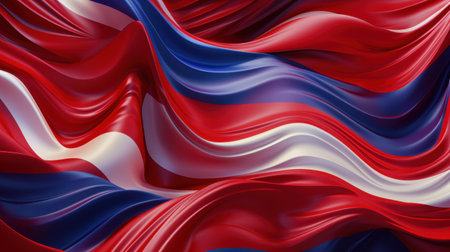 This stunning vector features a dynamic wavy American flag, symbolizing freedom and unity in elegant detail.の素材