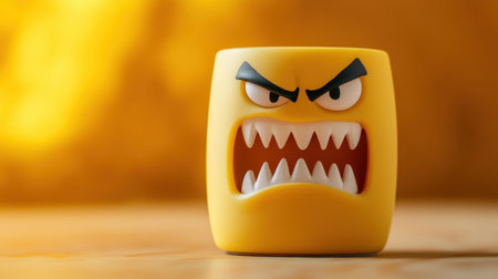 Recharge with style using this power bank, featuring a fierce cartoon character, perfect for onthego charging and playful vibesの素材